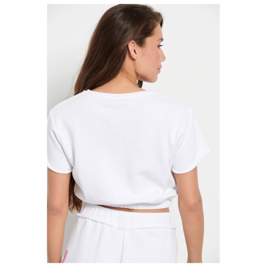 Bodytalk Γυναικεία κοντομάνικη μπλούζα Cropped Bodytalk Γυναικεία κοντομάνικη μπλούζα Cropped